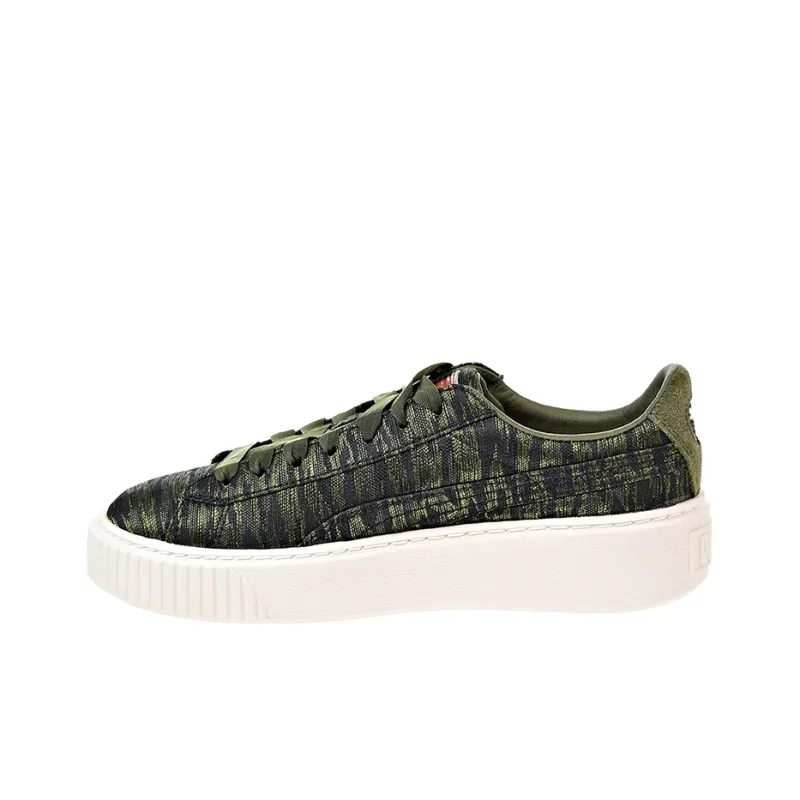 PUMA Basket Platform Vr 'Green White' Women's-1