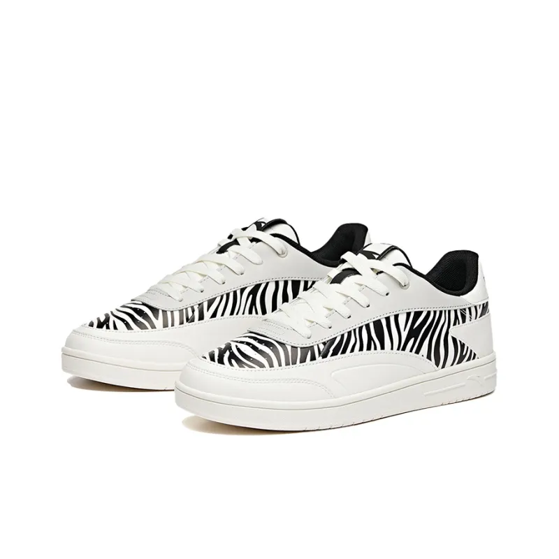 ANTA Skateboard Shoes Men Low Top Ivory White/Shade 1 Gray/Black-1
