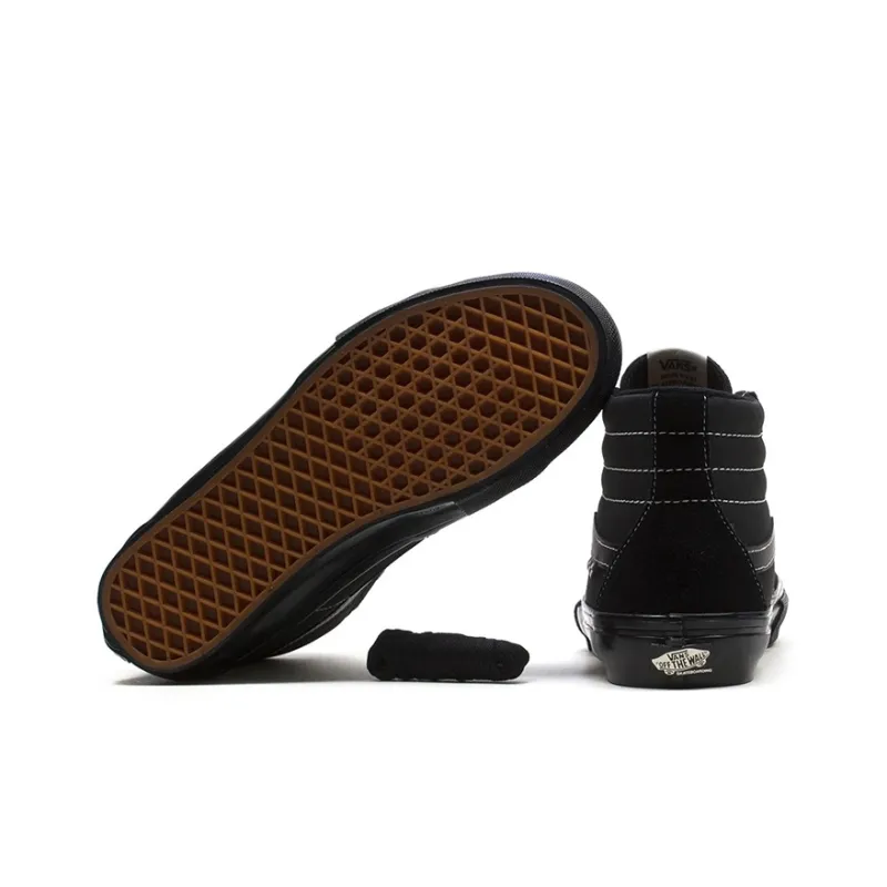 Vans Skate Classics SK8 HI Retro Skateboarding Shoes Unisex Black-4