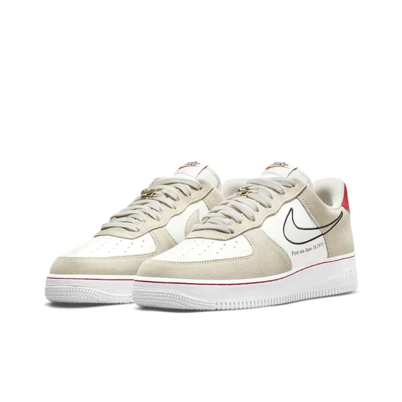 Nike Air Force 1 Low First Use Light Sail Red-2