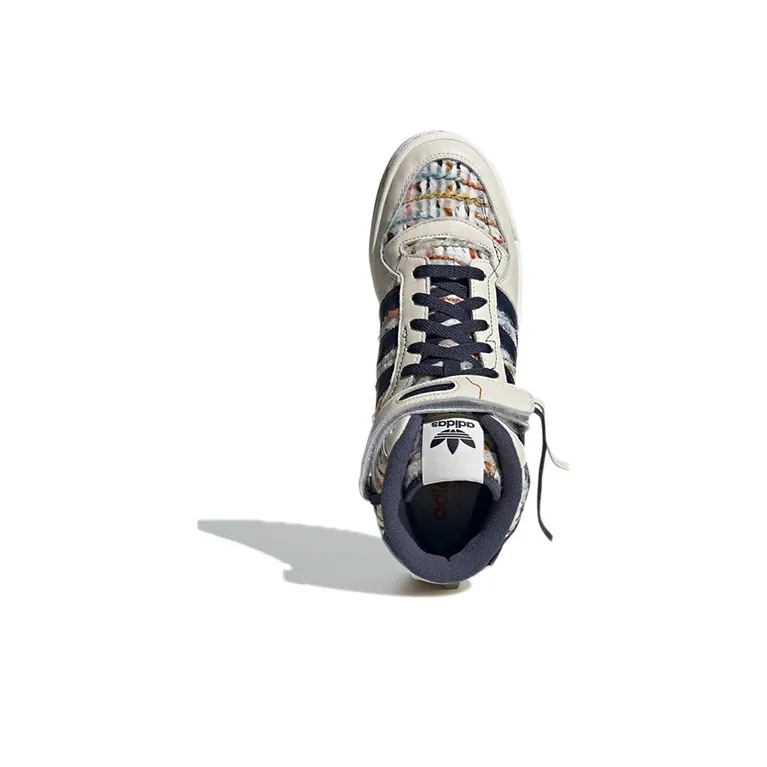 adidas originals Forum Mid White Navy-3