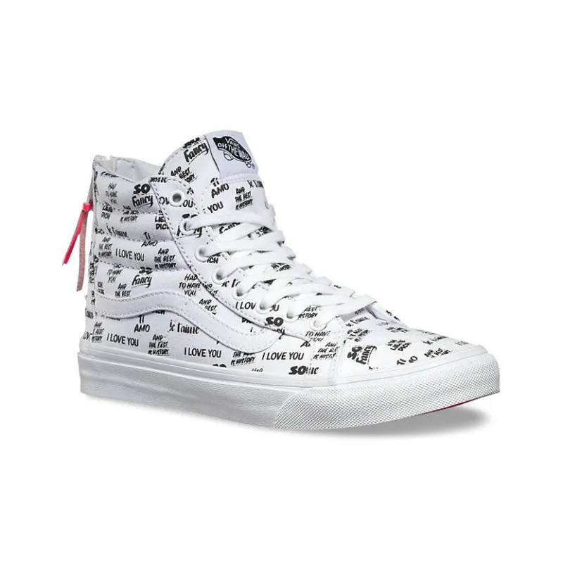 Vans Baron Von Fancy X SK8 Hi Slim 'White Black'-2