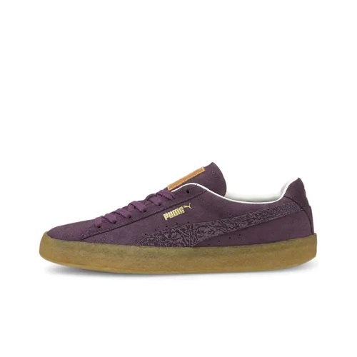 PUMA Suede Skateboard Shoes Unisex Low-Top Purple