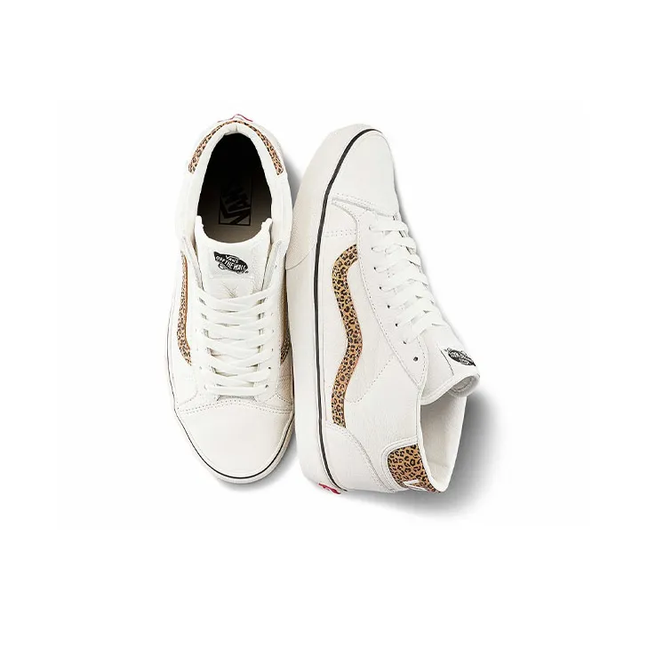 Vans General Mid Skool Skate Shoes 'White Brown'-3