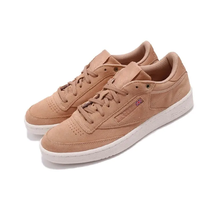 Reebok Club C Skateboard Shoes Men Low-Top Khaki Brown-2