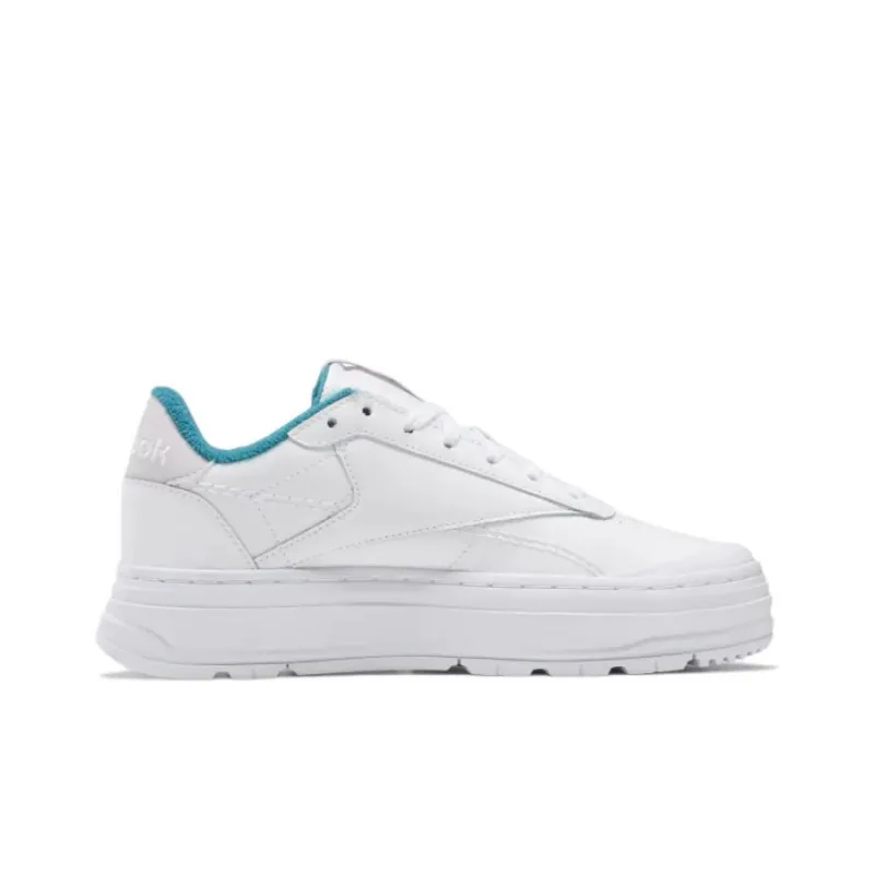 Reebok Women's Club C Double Geo 'White Seaport Teal' Women's-1