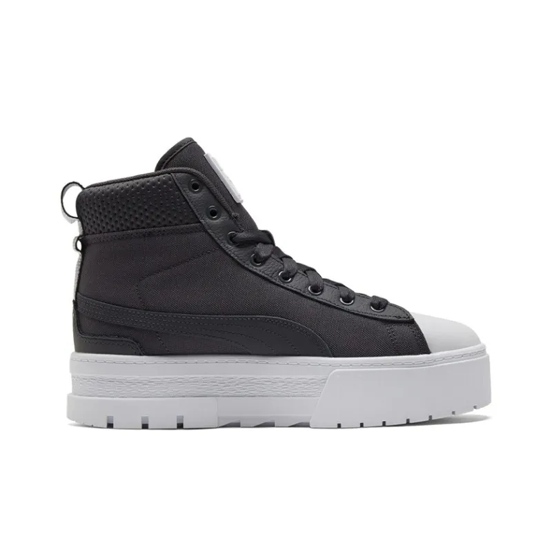 PUMA Mayze Mid Safari Casual Skateboarding Shoes Black Women's-1