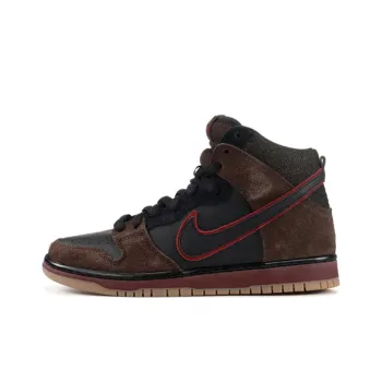 Nike Dunk SB Brooklyn Projects Reign IN Blood Slayer Non slip Lightweight High Top Skateboard Shoes Men's Black Red