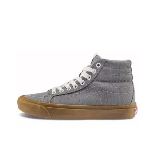 Vans SK8 Skateboard Shoes Unisex High-Top Gray/Brown