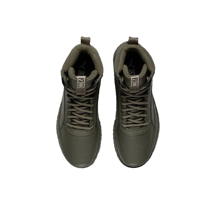 PUMA Unisex Desierto V2 Wtr Rubber High Top Sneakers Green-3