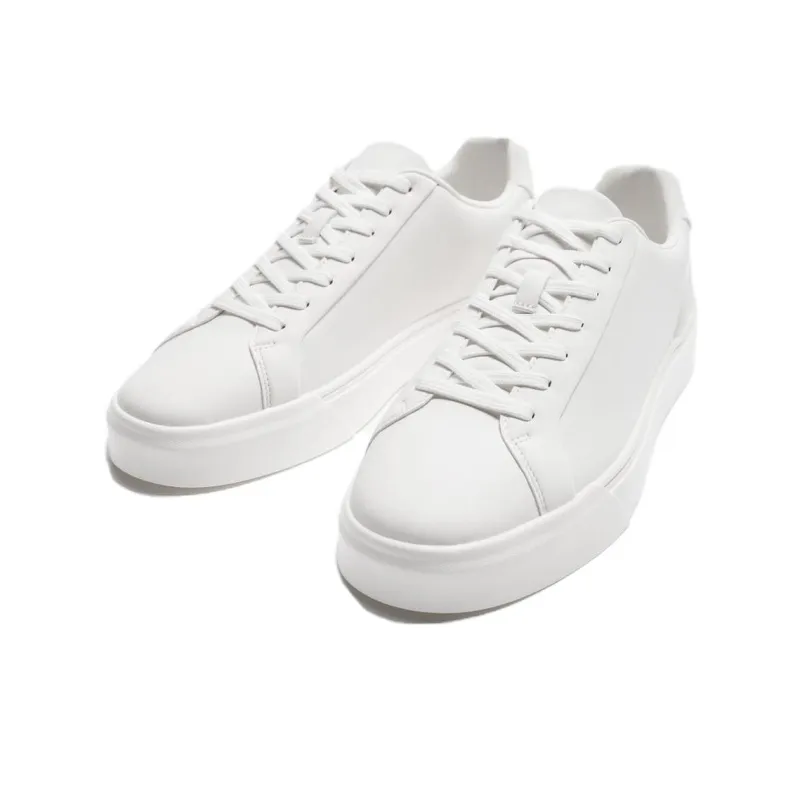 ZARA Anti-Slip Wear-Resistant Low-Top Skateboard Shoes Men's White-1