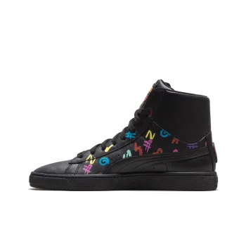 PUMA Bt X PUMA Basket Black Casual Skateboarding Shoes