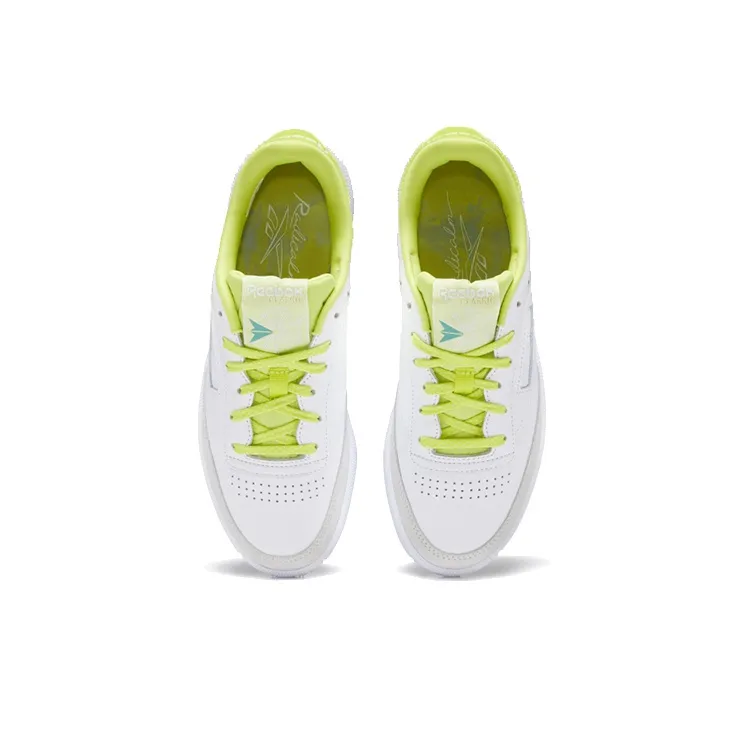 Reebok Club C85 'Cloud White Acid Yellow' Women's-3