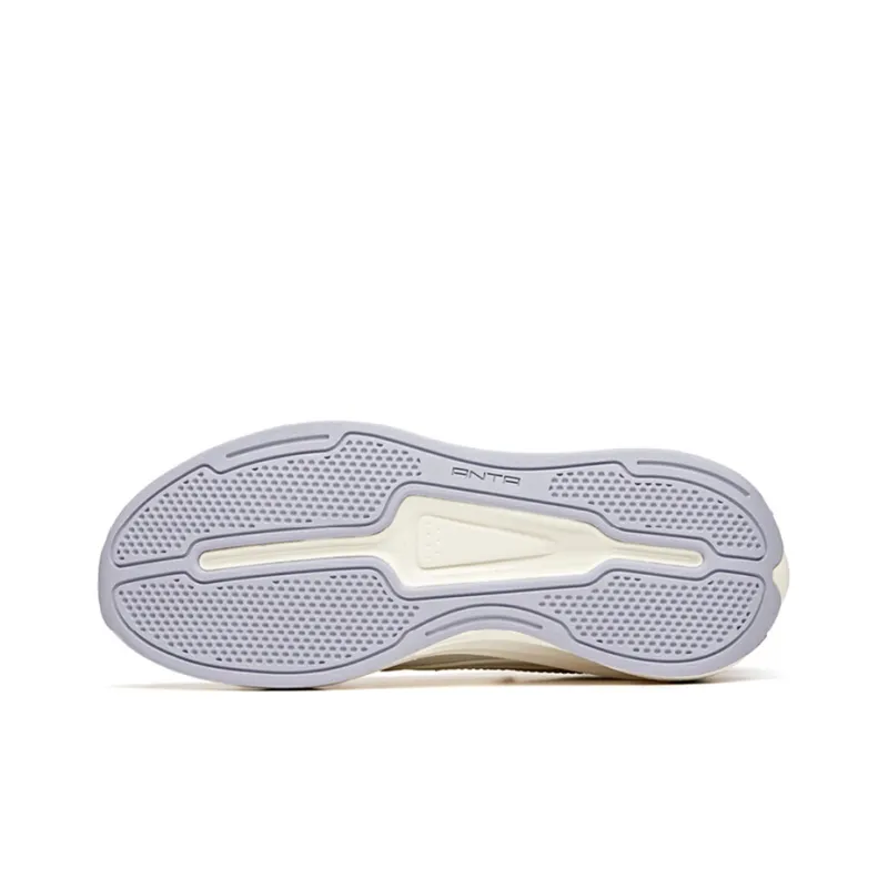 Anta Life Collection Durable Breathable Low-Top Skateboard Shoes Women's White Purple Gray-4