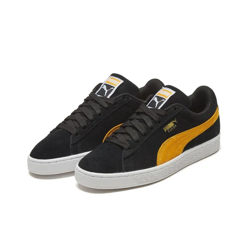 Puma Suede Black Golden Rod-2