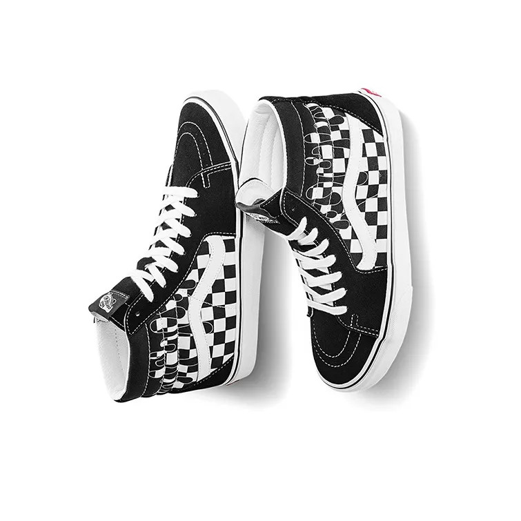 Sk8 Vans Hi 'Paint Drip Checkerboard'-3