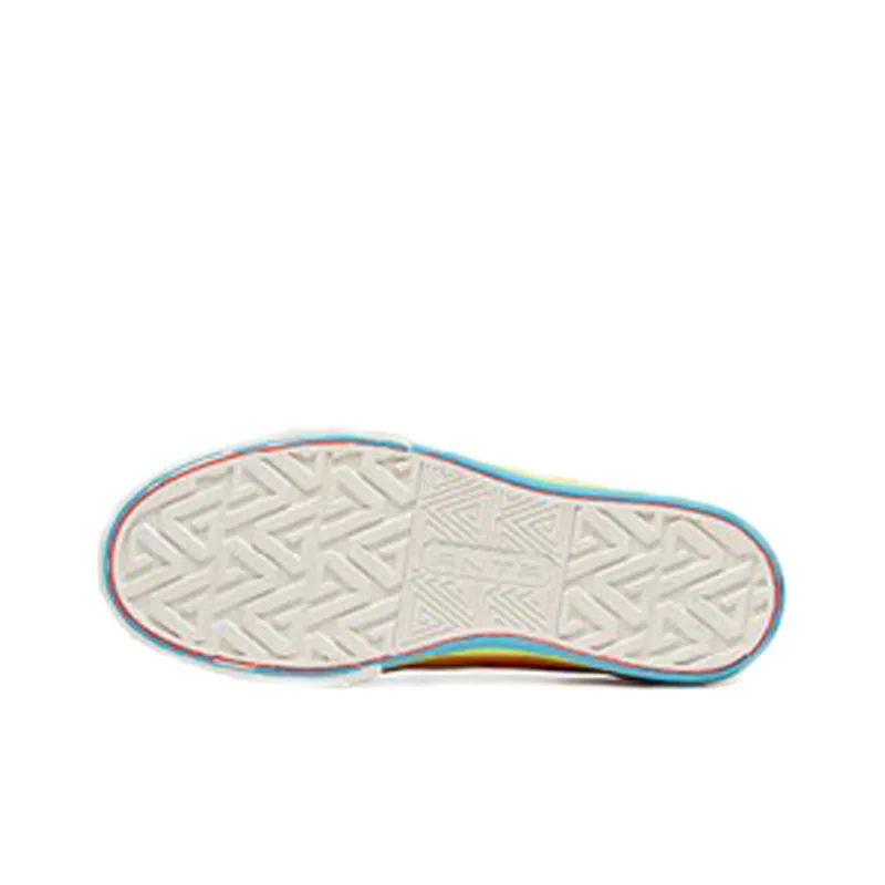 Anta Life Collection Anti Slip Wear Resistant Low Top Skateboard Shoes Women's White-4