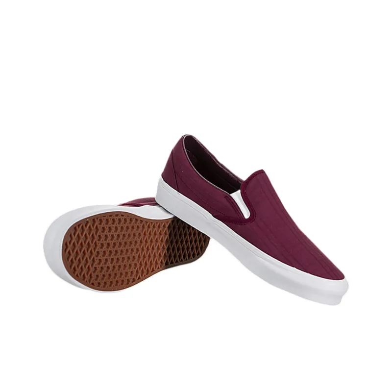 Vans Unisex Slip on Shoes Deep Wine Wine Red-3