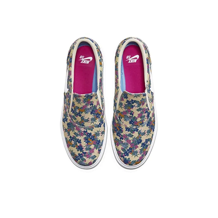 Nike SB Charge Slip Premium Slip-Resistant Cushioning Wear-Resistant Lightweight Low-Top Skateboard Shoes Unisex Floral-2