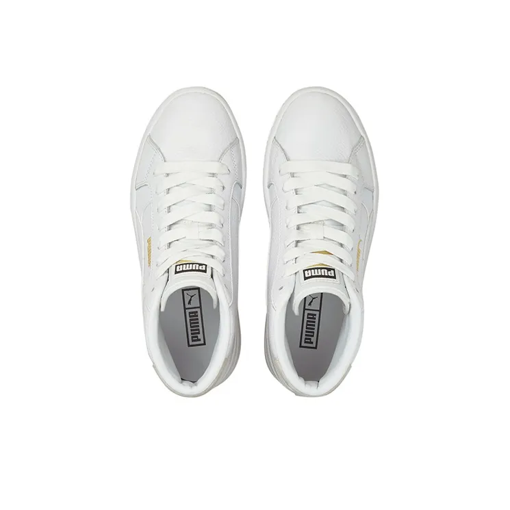 PUMA Cali Star Skateboard Shoes Women's Mid Top White-2