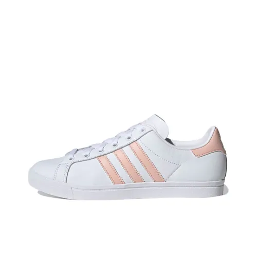 Adidas Originals Coast Star Skateboard Shoes Women's Low-Top White/Pink/Orange