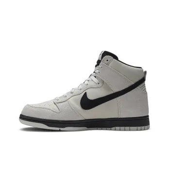 Nike Dunk High 'Light Bone' Anti-Slip Wear-Resistant High-Top Skateboard Shoes Men's Gray Black