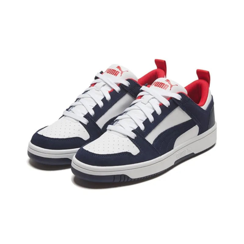 PUMA Rebound Layup Lo Sd 'White Blue Red'-2