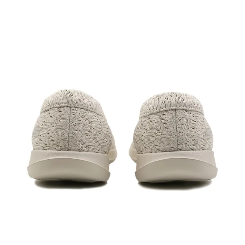 Skechers GO WALK Lite Lightweight Low-Top Skateboard Shoes Women's Natural-2