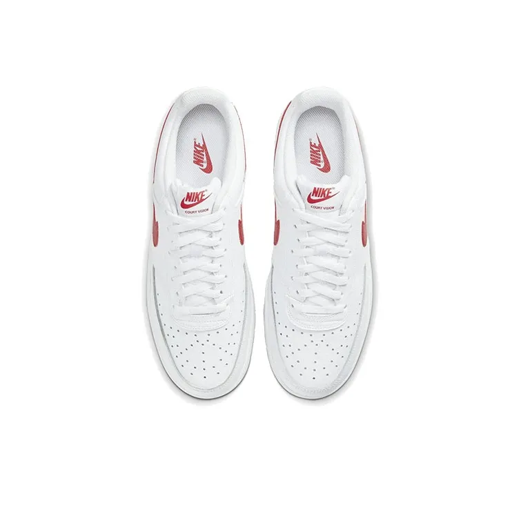 Nike Court Vision Low White University Red-3