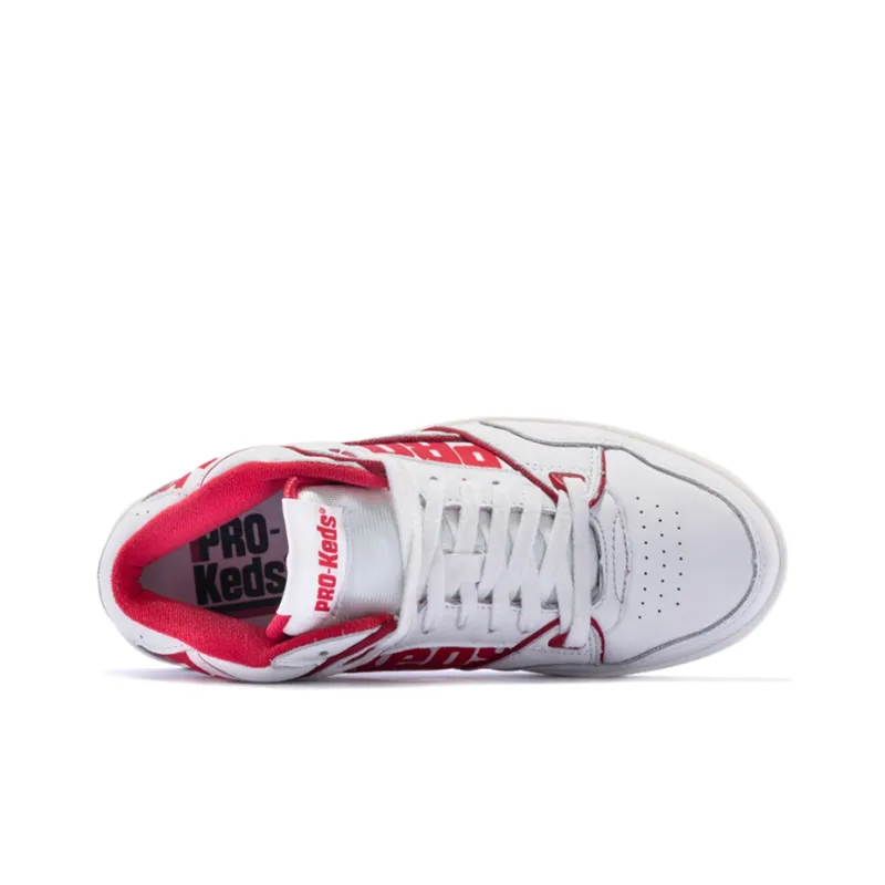 Keds Skateboard Shoes Unisex Mid-Top White Red-2