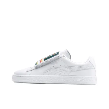 PUMA Basket Badge Casual Sneakers White Women's