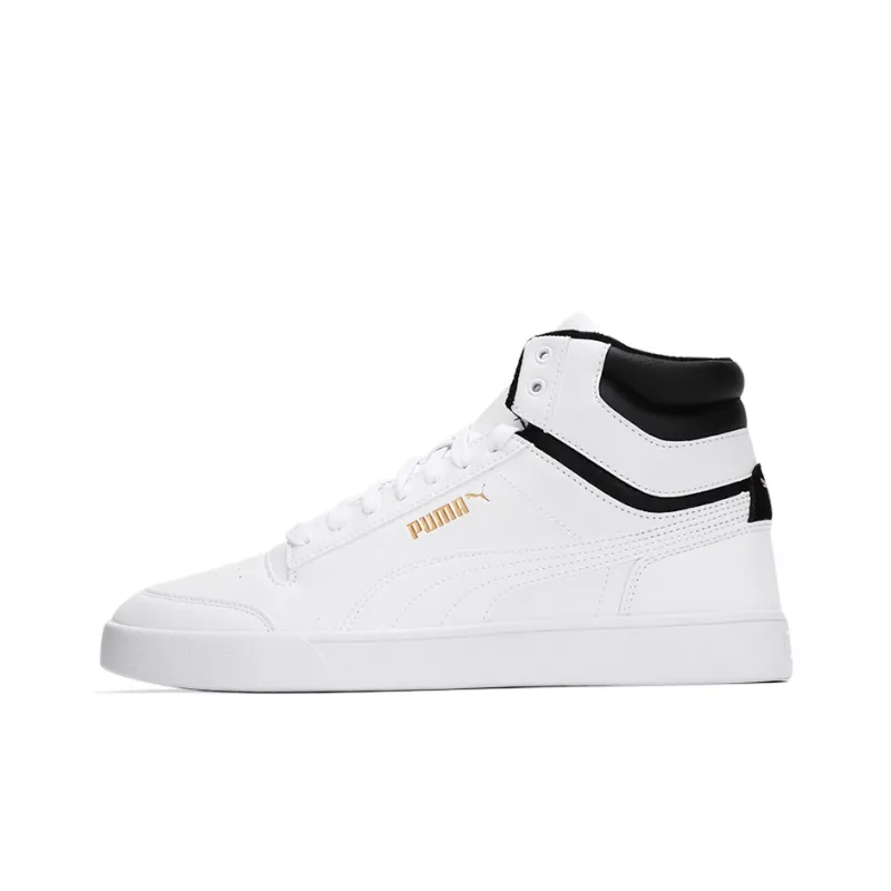 PUMA Shuffle Mid Wtr 'White Black Team Gold'-0