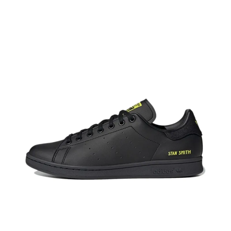 Adidas Stan Smith Black Semi Solar Yellow-0