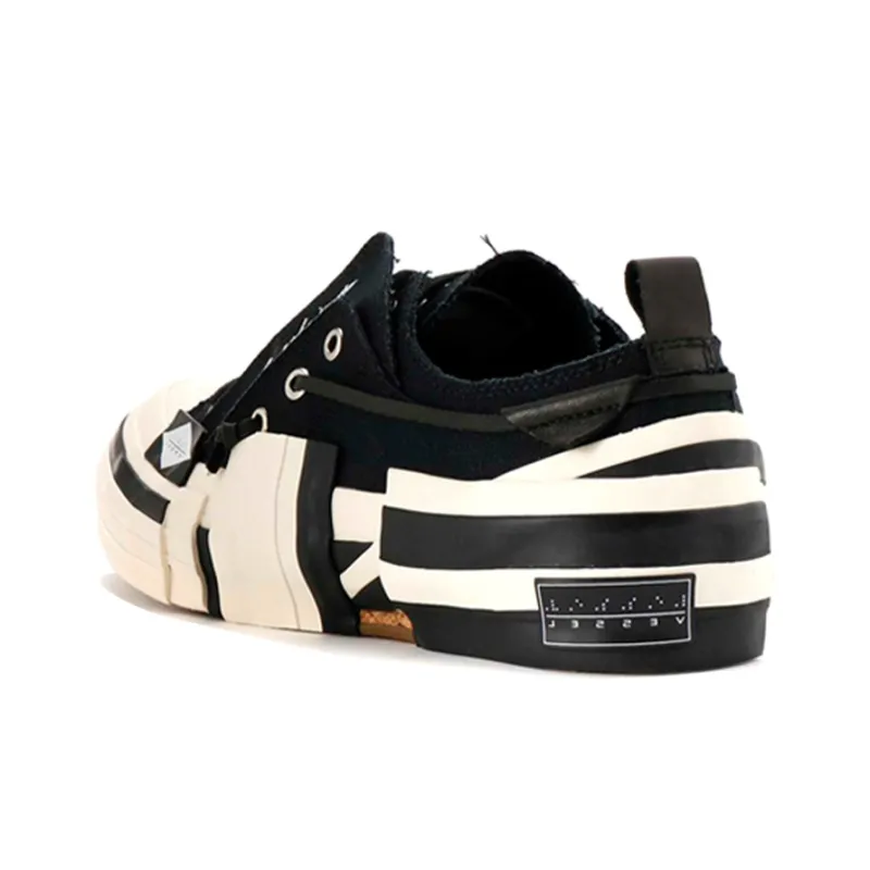 Yohji Yamamoto x VESSEL Yohji Yamamoto Low Top Skateboard Shoes Unisex Black-2