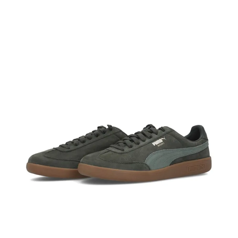 PUMA Madrid Nbk Wear-resistant And Lightweight Low-Top Skateboard Shoes Men's Green Brown-2