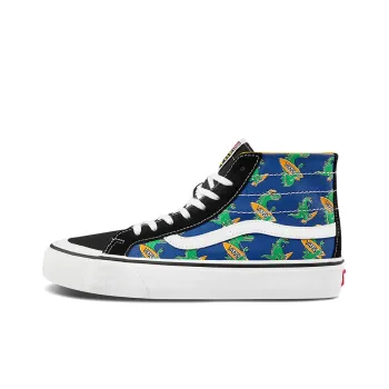 Vans Unisex SK8 HI High Top Sneakers Blue/Yellow/Green