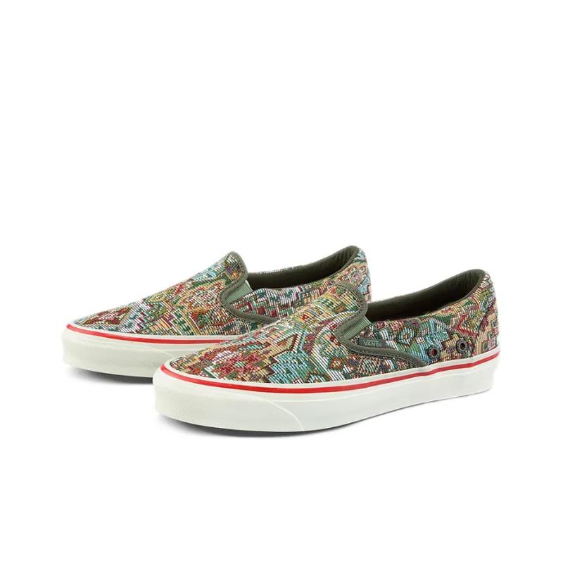 Slip On Nigel Cabourn X Og Classic Vans Lx 'Carpet Green Mix'-2