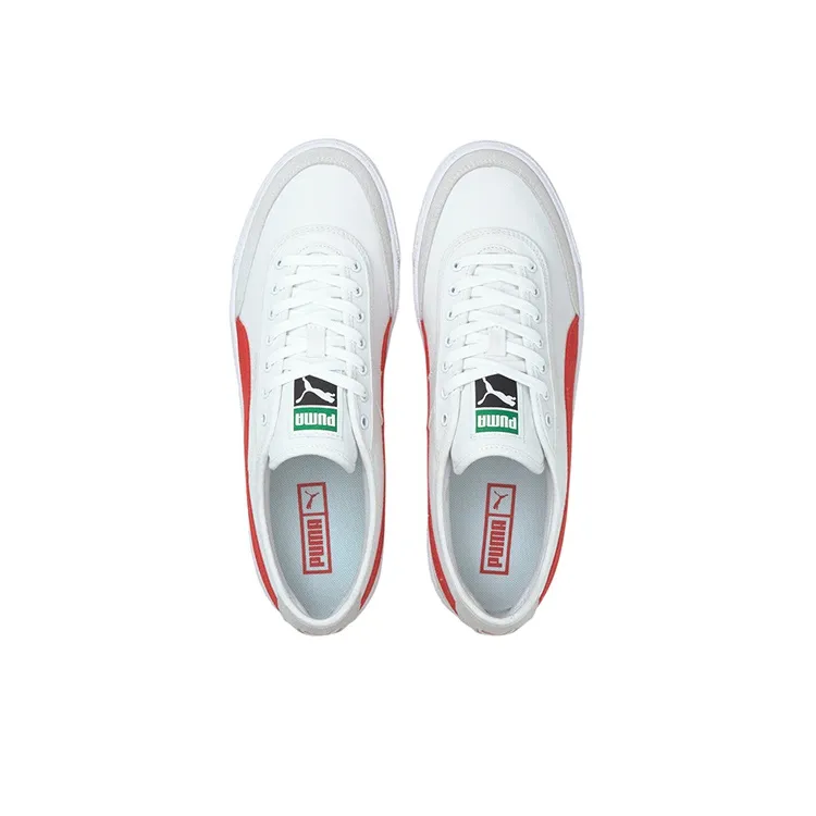 PUMA Oslo Vulc Cvs Casual Shoes White/Red-2