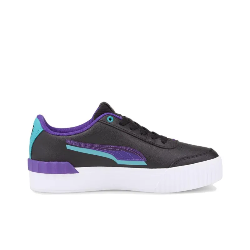 PUMA Caracal Lift Shadow Anti-Slip Wear-Resistant Low-Top Skateboard Shoes Women's Black Purple Blue-1