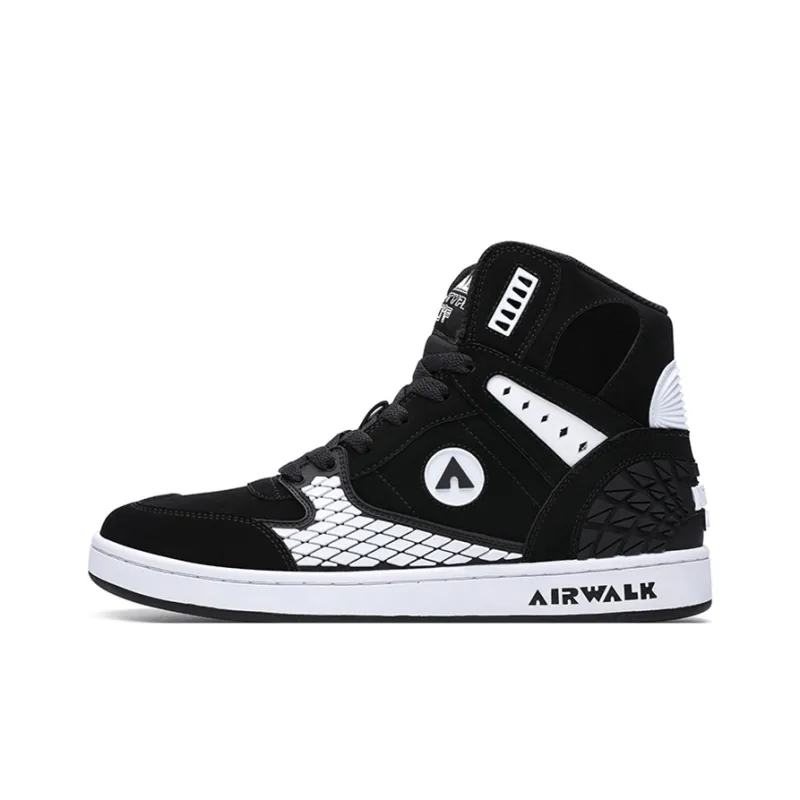 Airwalk Skateboard Shoes Men High-Top Black-0