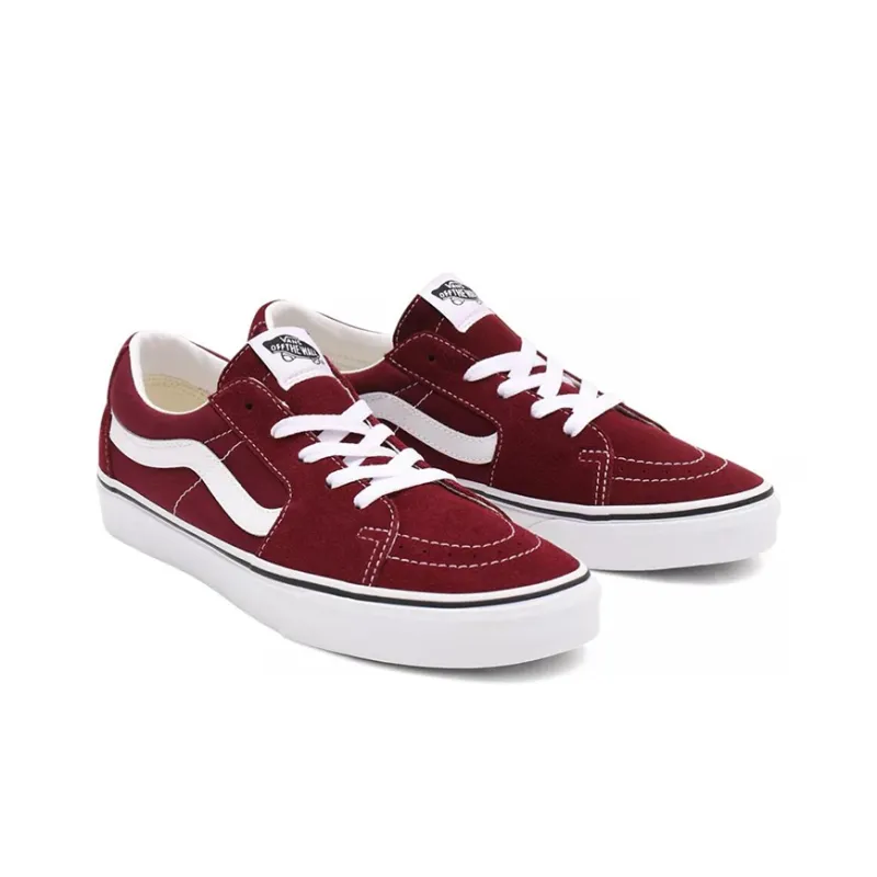 Vans SK8 Low Breathable Non Slip Wear resistant Low Tops Casual Skateboarding Shoes Red-2