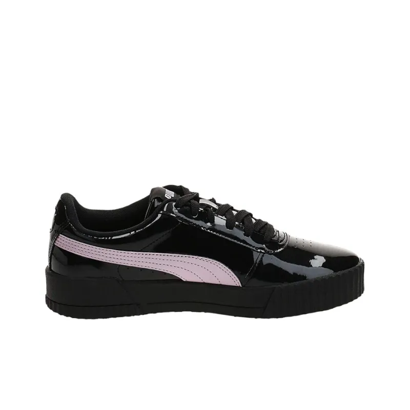 PUMA Carina Wear-resistant And Lightweight Low-Top Skateboard Shoes Women's Black Pink-1