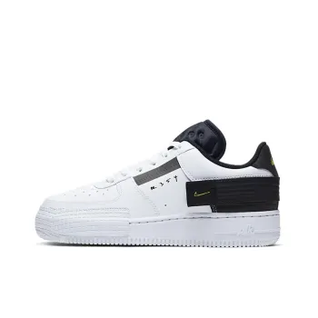 Nike Air Force 1 Low Type White Black Volt GS