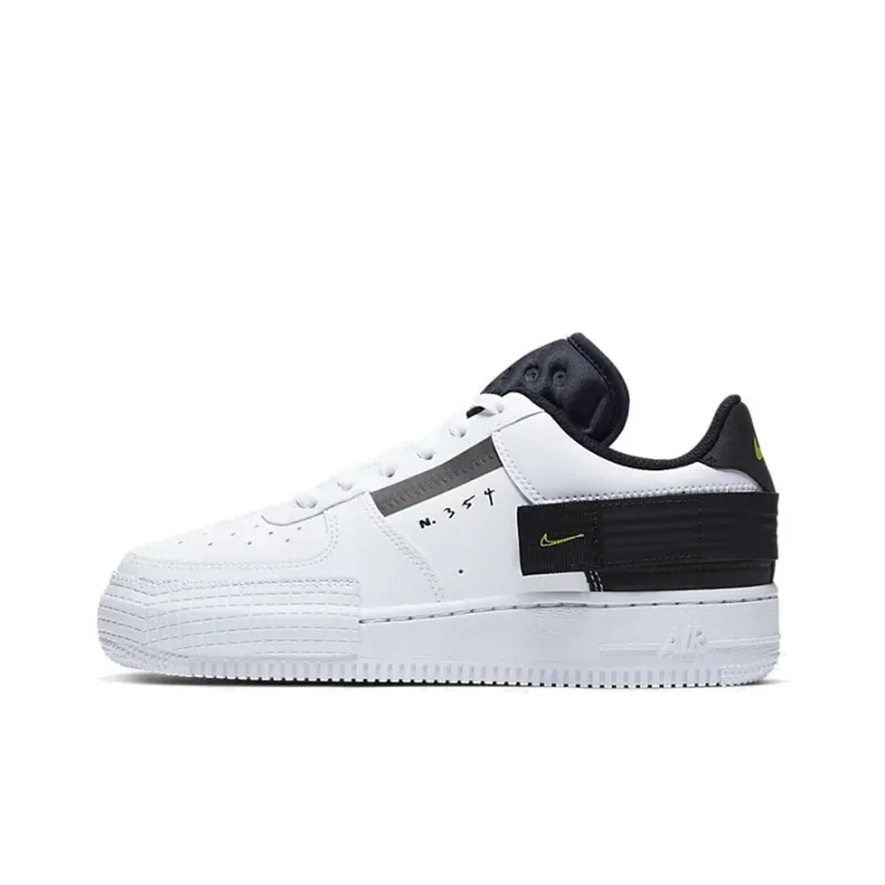 Nike Air Force 1 Low Type White Black Volt GS-0