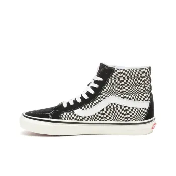 Vans SK8 Hi 38 DX Warp Check Black White