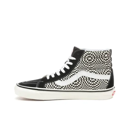Vans SK8 Hi 38 DX Warp Check Black White