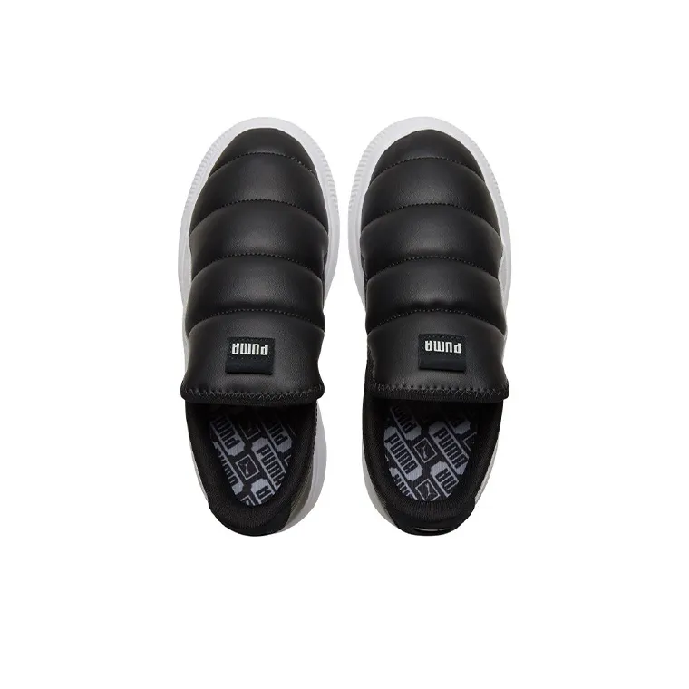 PUMA Suede Mayu Slip on Shoes Black/White Women's-3