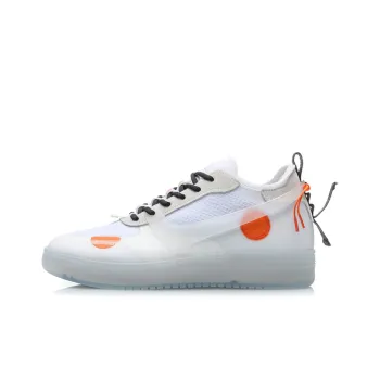LiNing CF COUNTERFLOW Tracing Anti Slip And Wear Resistant Lightweight Low Top Skateboard Shoes White