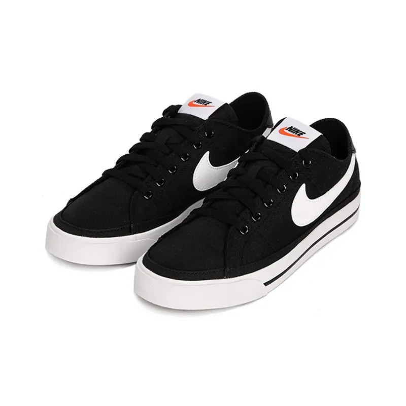 Nike Court Legacy Canvas Black White Women's-2