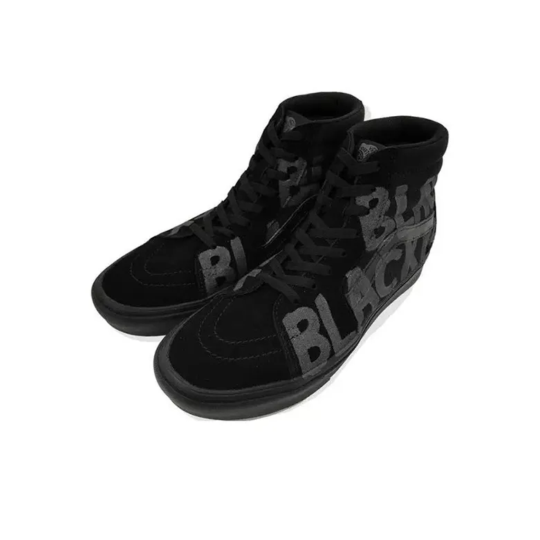 CDG x Vans SK8 Slip-Resistant Coverage High-Top Skateboard Shoes Unisex Black-0